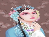 手繪京劇花旦臉譜(京劇臉譜花旦圖片 兒童畫)