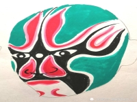 京劇青面虎臉譜(京劇臉譜青衣繪畫)
